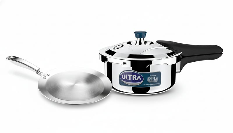 Ultra Triply Cookware Combo - Pressure Cooker & Tawa Bundle-1