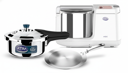 Ultra Complete Kitchen Combo - Wet Grinder, Pressure Cooker & Tawa Bundle