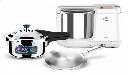 Ultra Complete Kitchen Combo - Wet Grinder, Pressure Cooker & Tawa Bundle