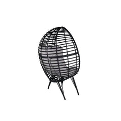 Rosiello Single Seater Swing Basket For Balcony & Garden (Black)