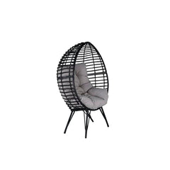 Rosiello Single Seater Swing Basket For Balcony & Garden (Black)