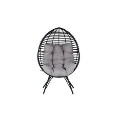Rosiello Single Seater Swing Basket For Balcony & Garden (Black)