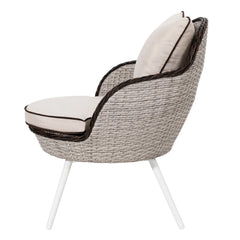 Ramira Outdoor Patio Seating Set 2 Chairs and 1 Table Set (Beige)
