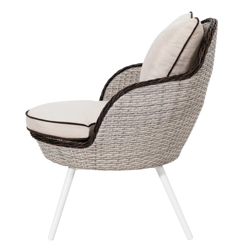 Ramira Outdoor Patio Seating Set 2 Chairs and 1 Table Set (Beige)