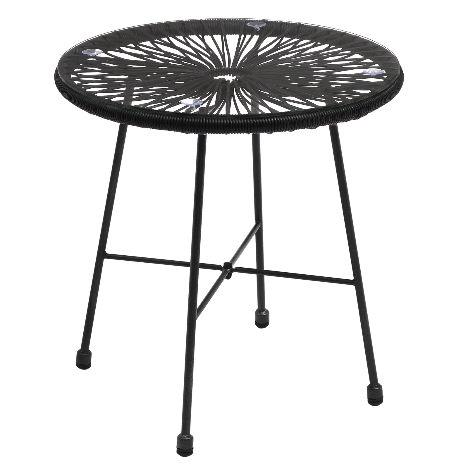 Millions Outdoor Patio Seating Set 2 Chairs and 1 Table Set (Black)