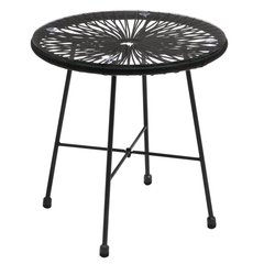 Millions Outdoor Patio Seating Set 2 Chairs and 1 Table Set (Black)