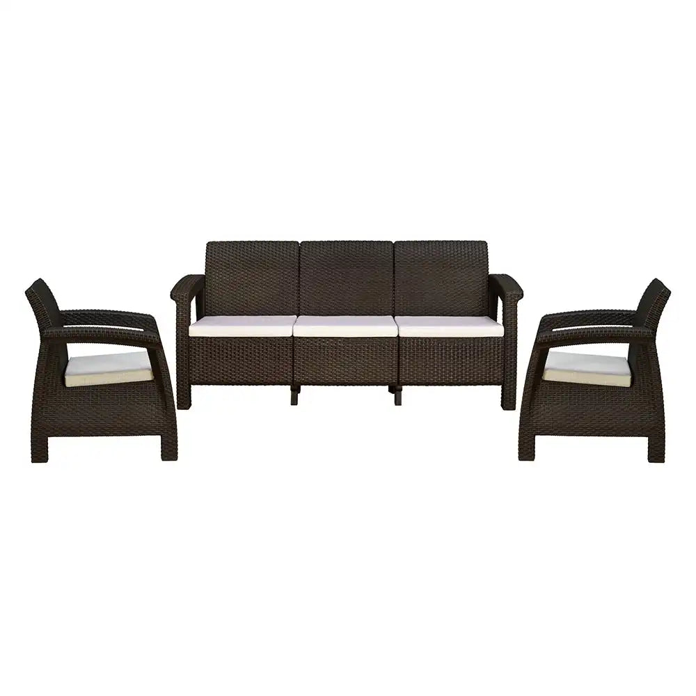 Nilkamal Goa Sofa Set with Cushion (3+1+1 Seater)