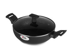 Granito Induction Kadhai with Glass Lid (Milton Procook)
