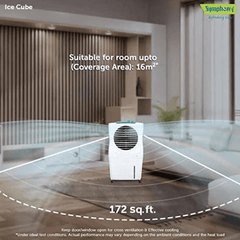 Ice Cube 27 Personal Room Air Cooler with Powerful Fan