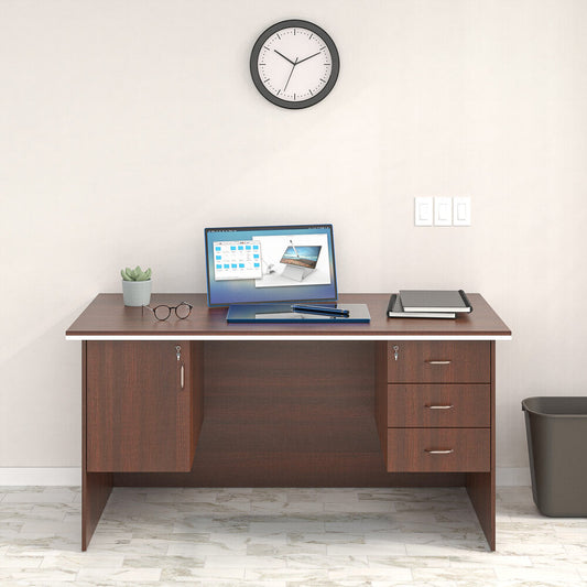 Nilkamal Haiko Office Table (Brown)