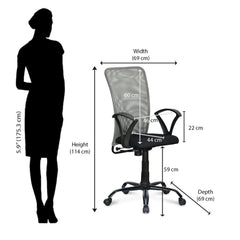 Nilkamal Hanoi Mid Back Office Chair