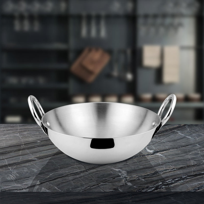 Stainless Steel Heavy Weight Kadhai