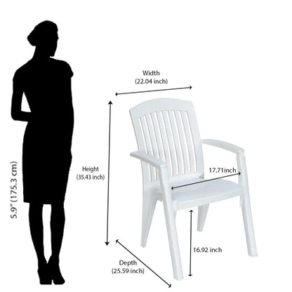 Nilkamal Heritage Plastic Arm Chair