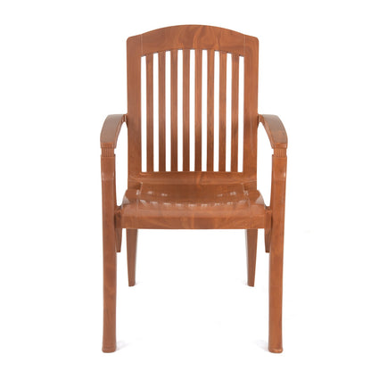 Nilkamal Heritage Plastic Arm Chair (Mango Wood)