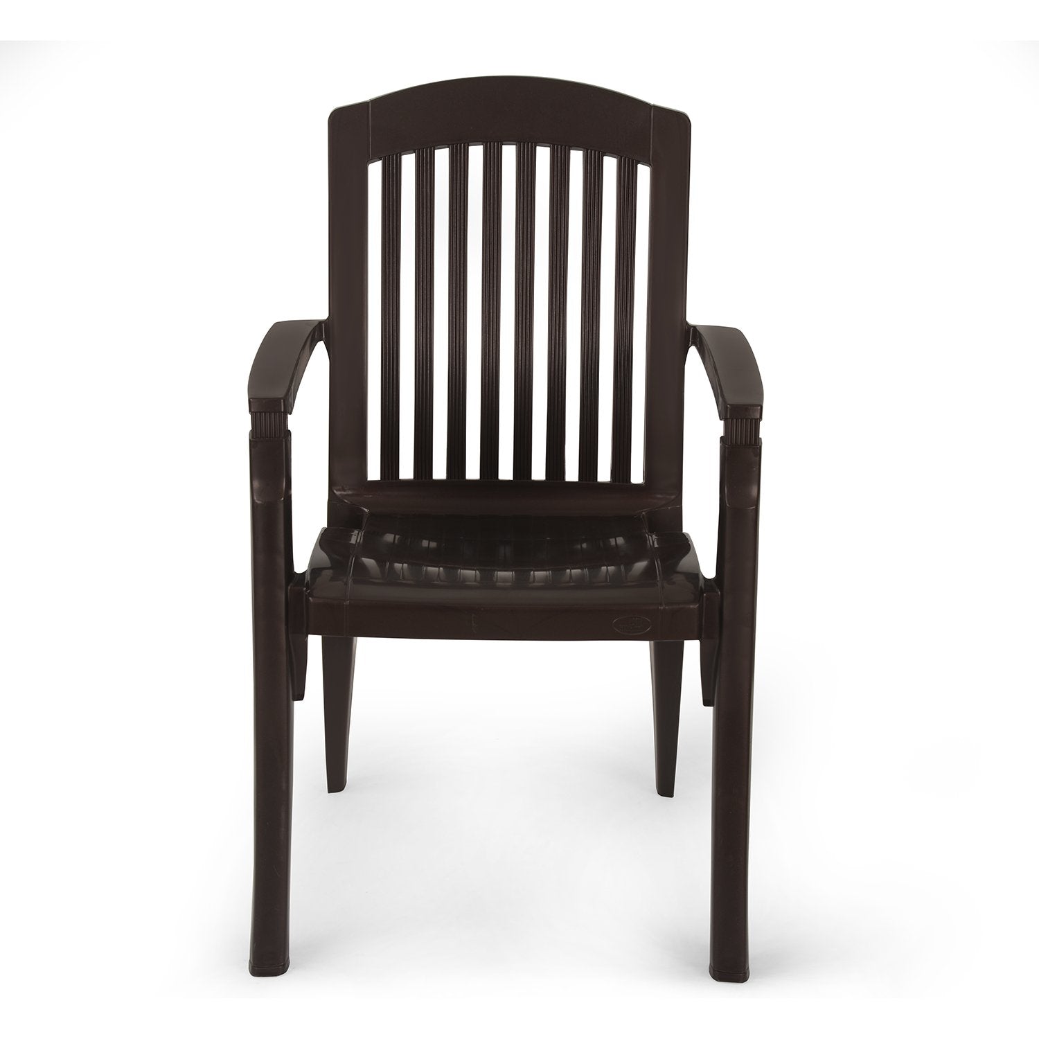 Nilkamal Heritage Plastic Arm Chair (Weather Brown)