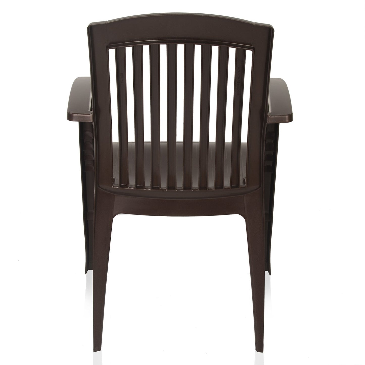 Nilkamal Heritage Plastic Arm Chair (Weather Brown)
