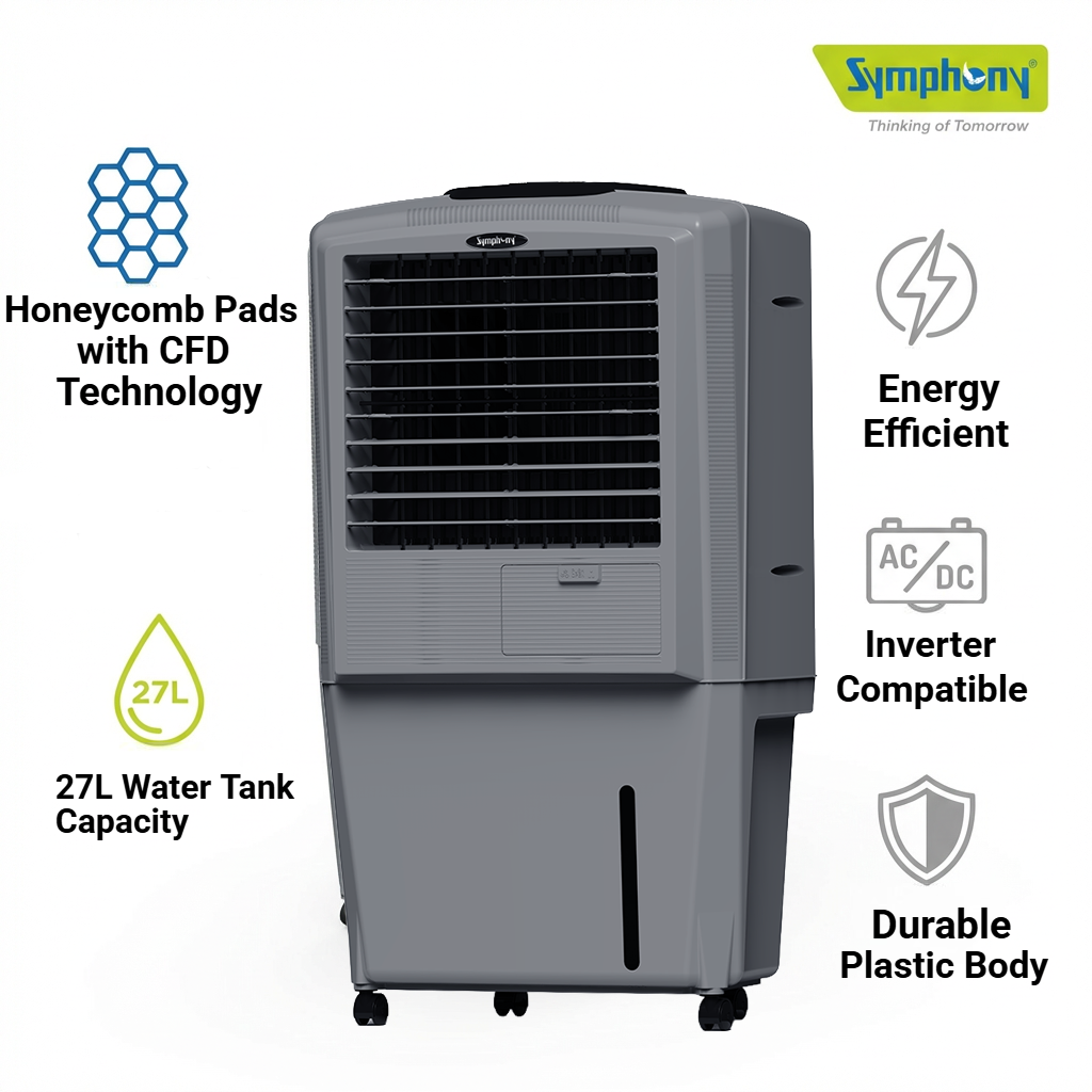 HiFlo 27 | Household Indoor Air Cooler | Inverter-compatible