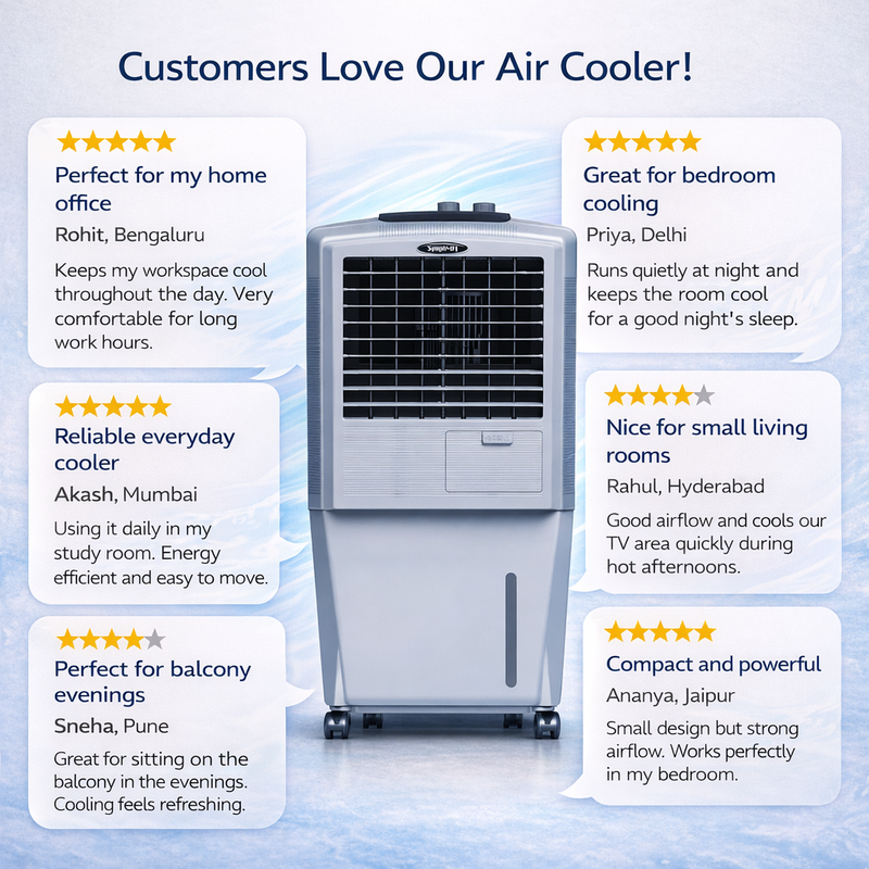 HiFlo 27 | Household Indoor Air Cooler | Inverter-compatible