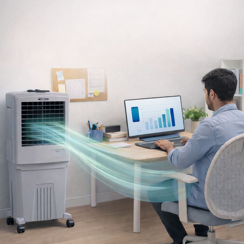 HiFlo 40 | Household Indoor Air Cooler | Cool Flow Dispenser