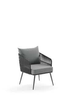 Beitelg Outdoor Sofa Set 2 Seater, 2 Single seater and 1 Center Table (Grey) Braided & Rope