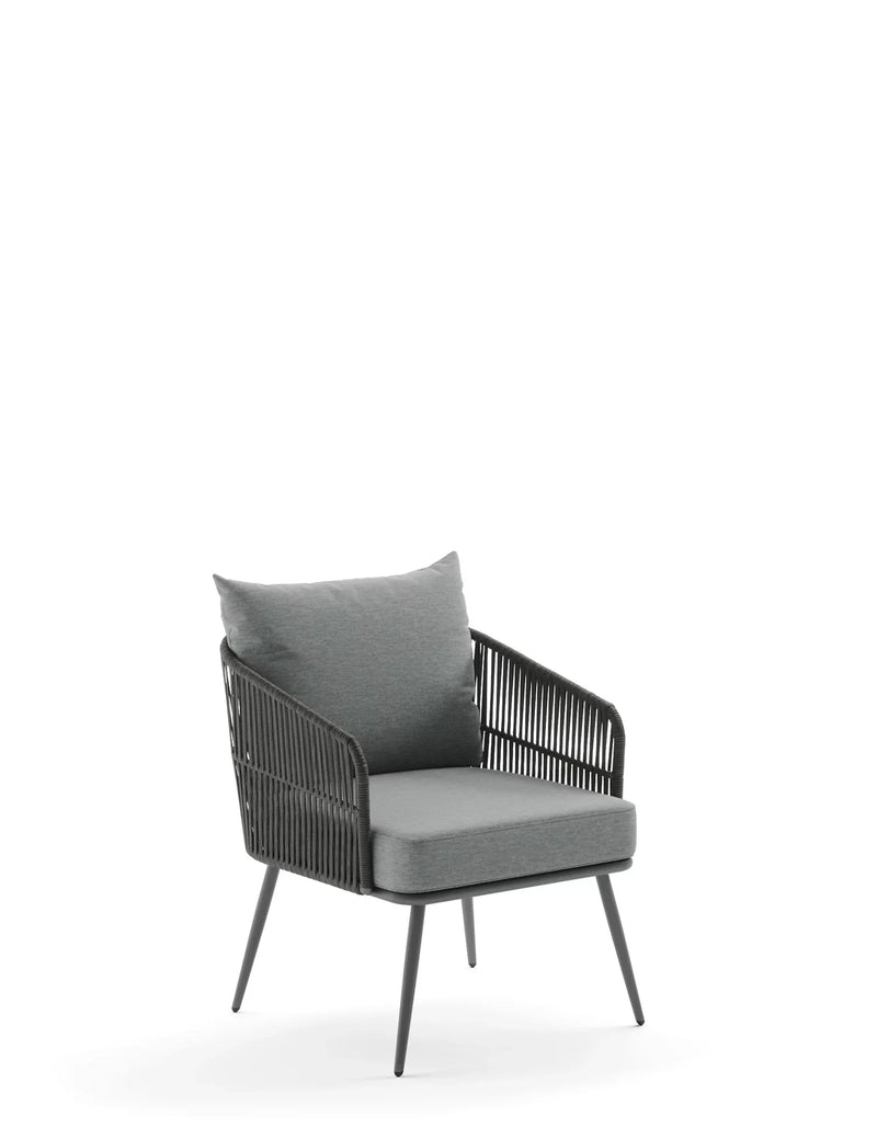 Beitelg Outdoor Sofa Set 2 Seater, 2 Single seater and 1 Center Table (Grey) Braided & Rope