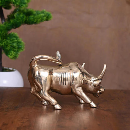 Brass Bull Figurine (4.5 Inch)