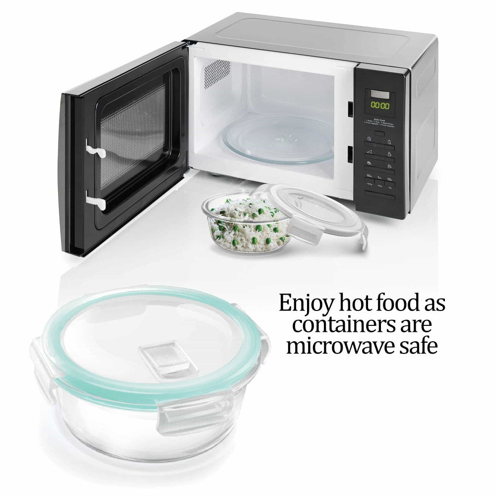 Hi Borosilicate Clip Fresh Round Container (Treo by Milton)