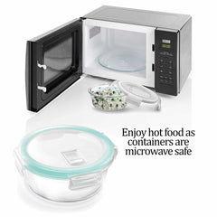 Hi Borosilicate Clip Fresh Round Container (Treo by Milton)
