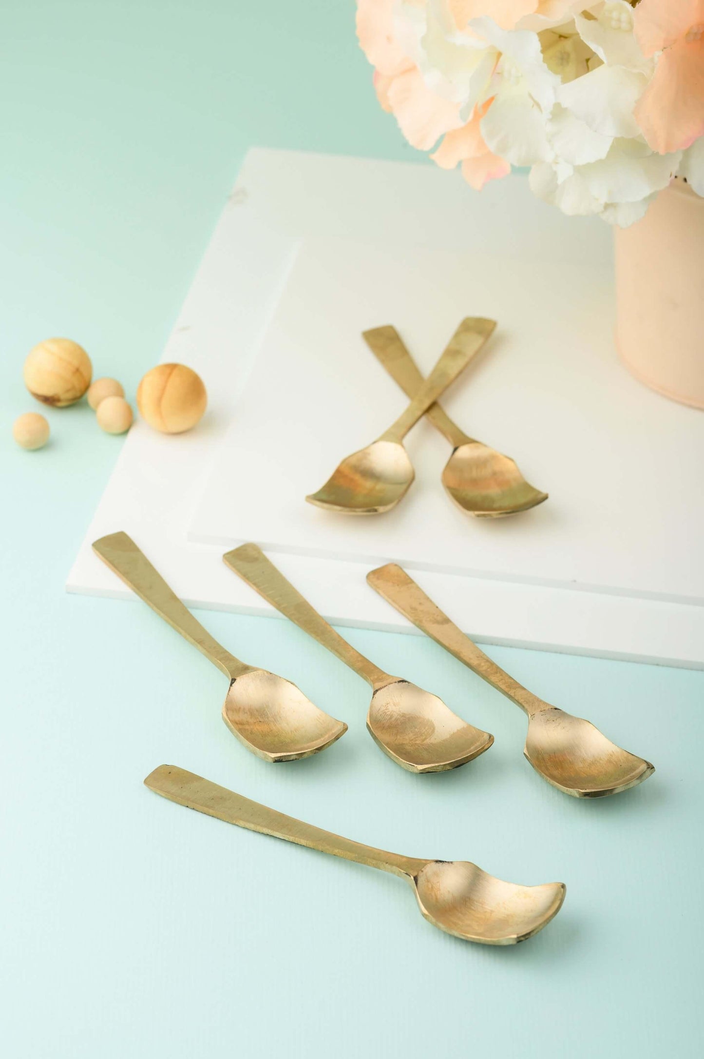 Kansa 6 Piece Dessert & Ice Cream Spoon Set