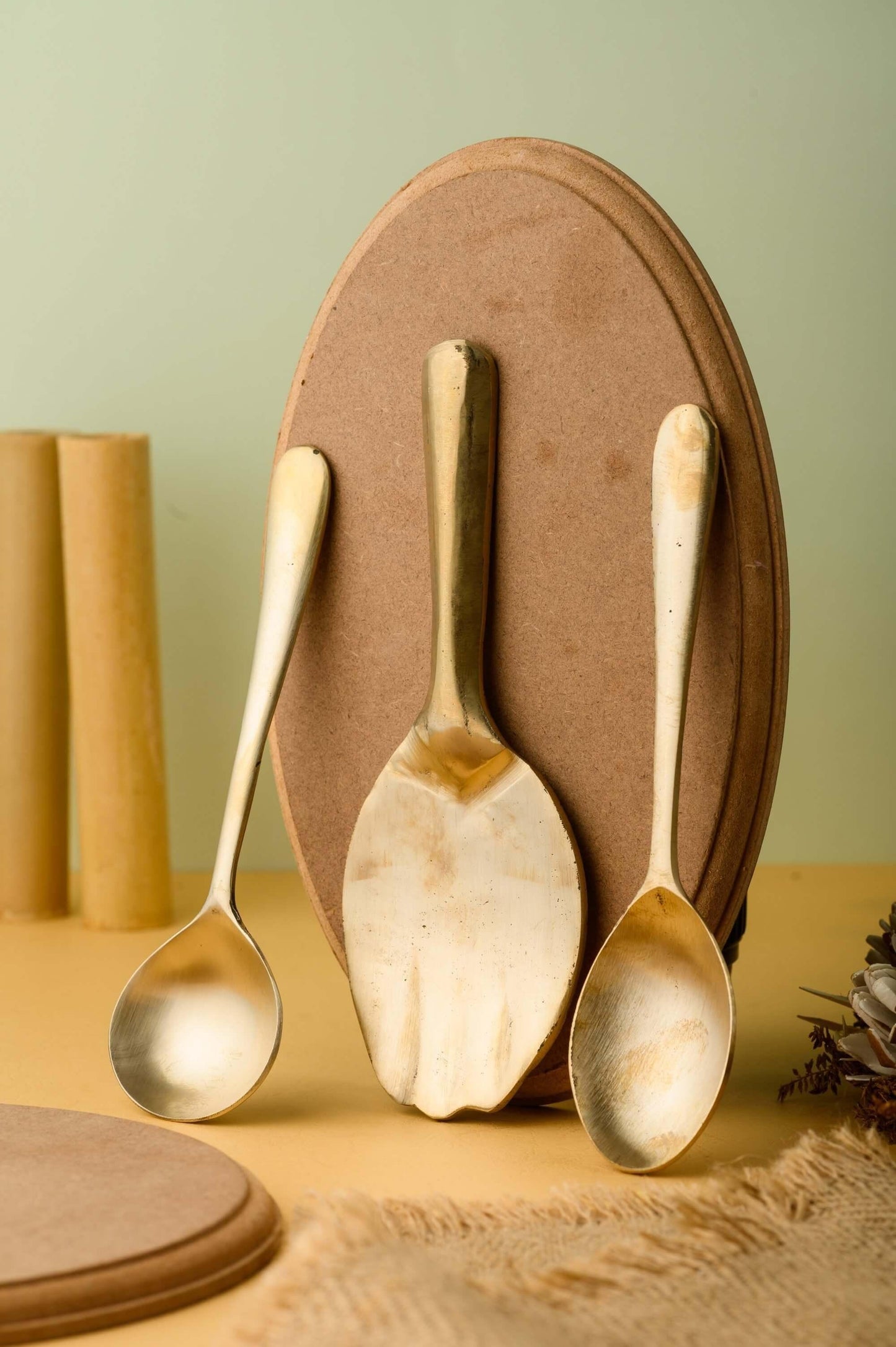 Kansa Serving Spoon Set - 3 Pc