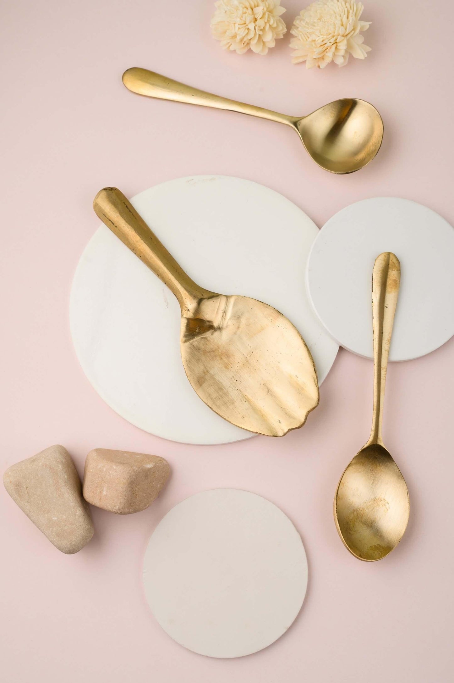 Kansa Serving Spoon Set - 3 Pc