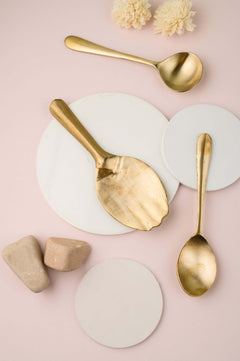 Kansa Serving Spoon Set - 3 Pc
