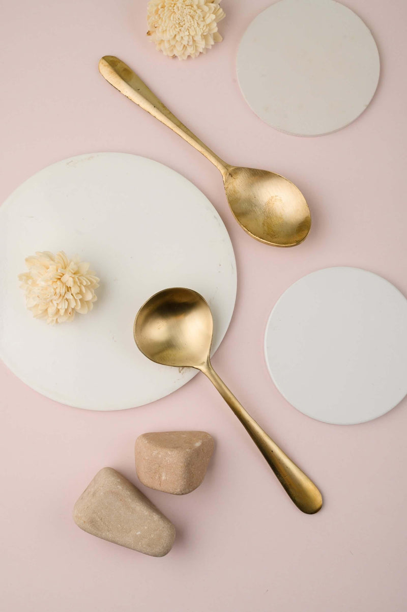 Kansa Serving Tablespoon Set - 2 Pc