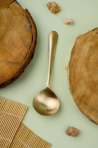 Kansa Round Service Spoon