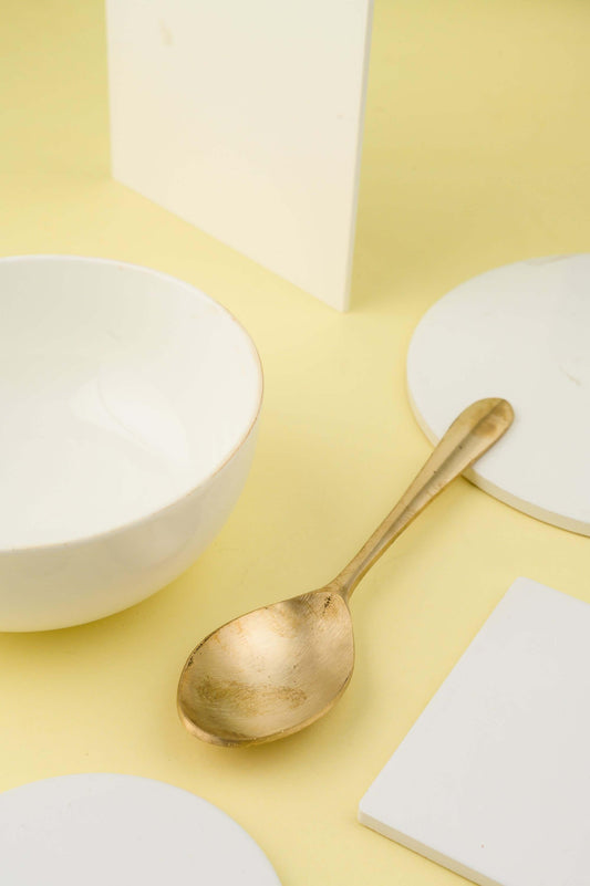 Kansa Oval Table Spoon For Serving