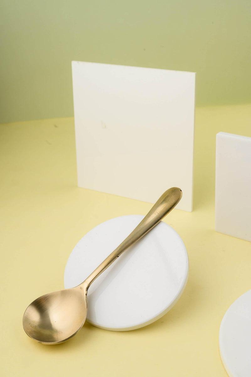 Kansa Round Service Spoon