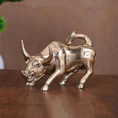Brass Bull Figurine (4.5 Inch)