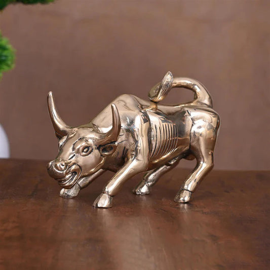 Brass Bull Figurine (4.5 Inch)