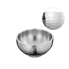 Stainless Steel Hammered Soup Bowl