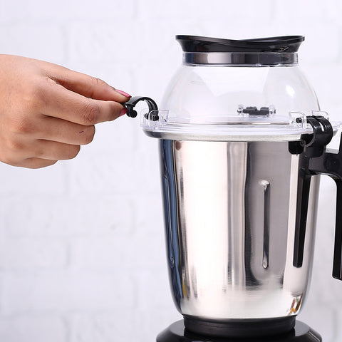 Galaxy Mixer Grinder 750W 100% Copper Motor, 4 Stainless Steel Jars, Black & Grey, 5 Years Warranty