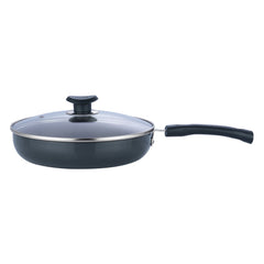 Vinod Hard Anodised Deep Frypan with Glass Lid (Induction Friendly) - 26 cm
