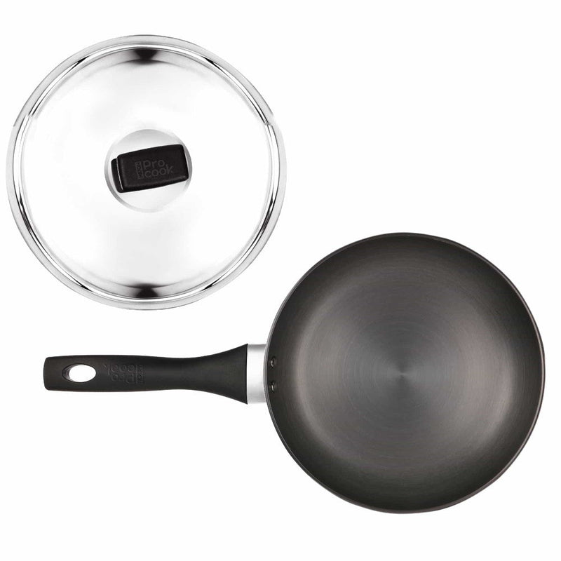 Hard Anodized Fry Pan With Stainless Steel Lid (Milton Procook)