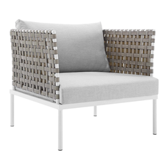 Finds Outdoor Patio Seating Set 2 Chairs and 1 Table Set (White) Braided & Rope