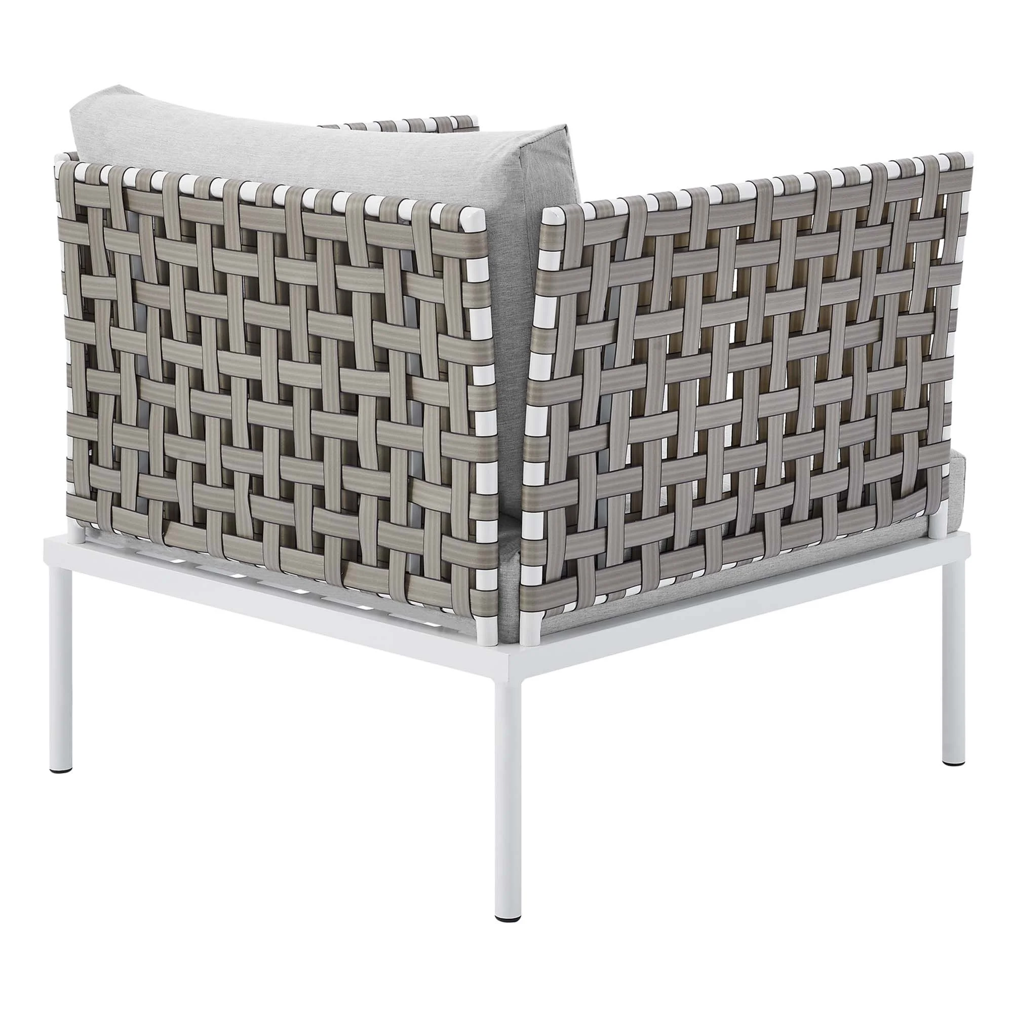Finds Outdoor Patio Seating Set 2 Chairs and 1 Table Set (White) Braided & Rope