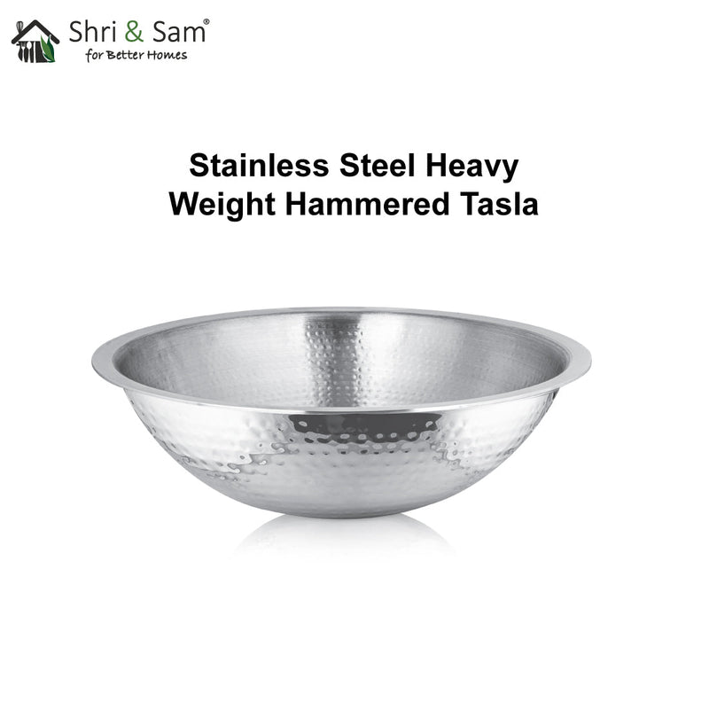 Stainless Steel Heavy Weight Hammered Tasla