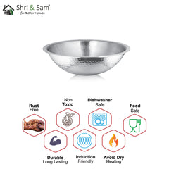 Stainless Steel Heavy Weight Hammered Tasla