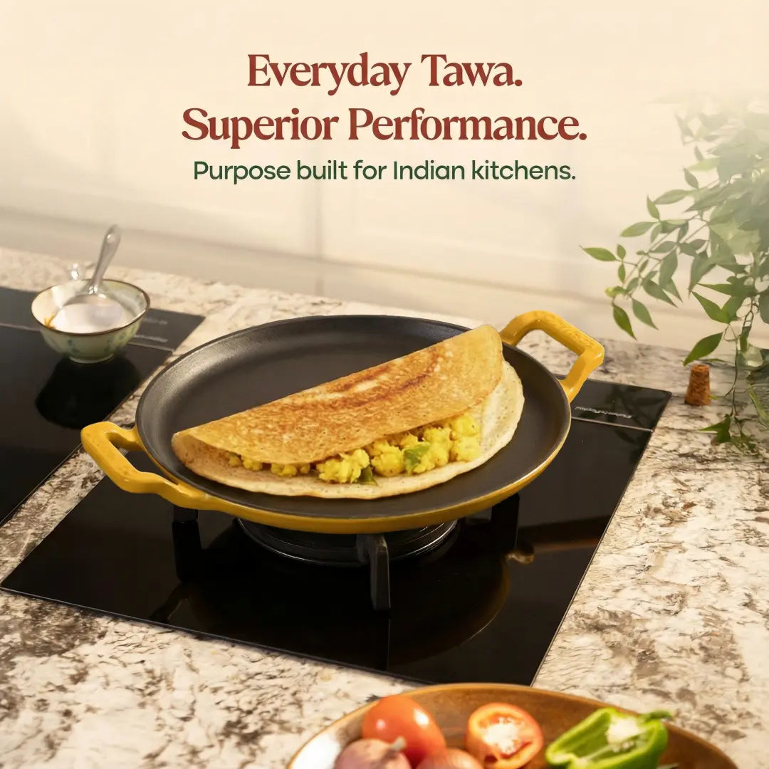 No. 12 Enamel Cast Iron Dosa Tawa (30cm)