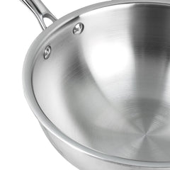 Vinod Platinum Triply Stainless Steel Deep Frypan (Induction Friendly)