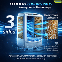 Ice Cube 27 Personal Room Air Cooler with Powerful Fan