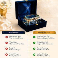 Brass & Glass Decorative Box - Home Decor & Gifting